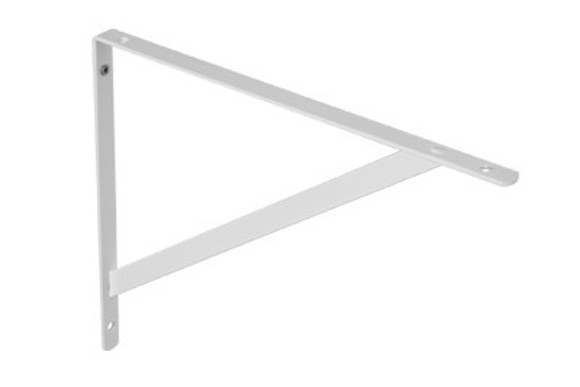 Imagen de ESCUADRA CERRADA 185X145X180MM EN ACERO BLANCA