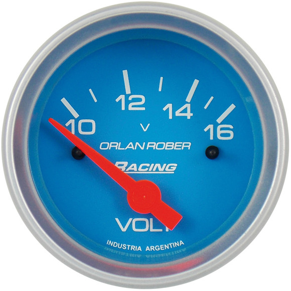 Imagen de VOLTIMETRO 12V ESCALA: 10-16V FONDO AZUL