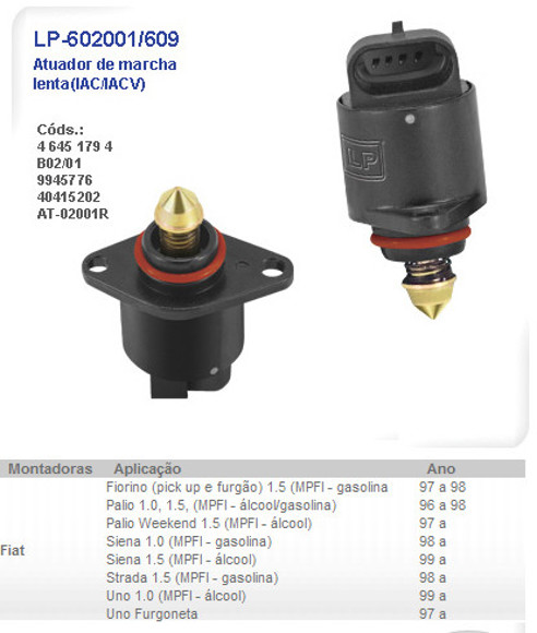 Imagen de ACTUADOR DE MARCHA LENTA FIAT PALIO MPFI 1997