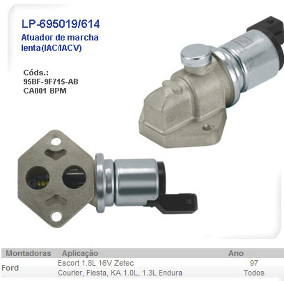 Imagen de ACTUADOR DE MARCHA LENTA FORD ESCORT 1.8 16V ZETEC