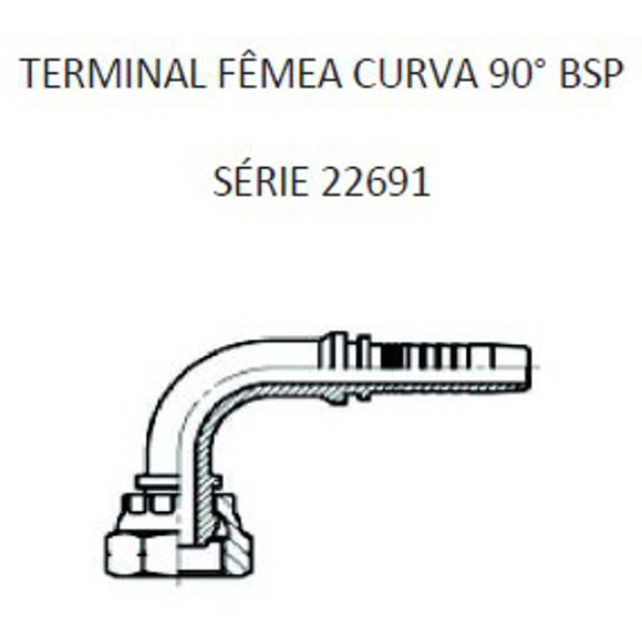 Imagen de HEMBRA CODO 90° 3/4" BSP X 14F 12 MANG.3/4" CONICO