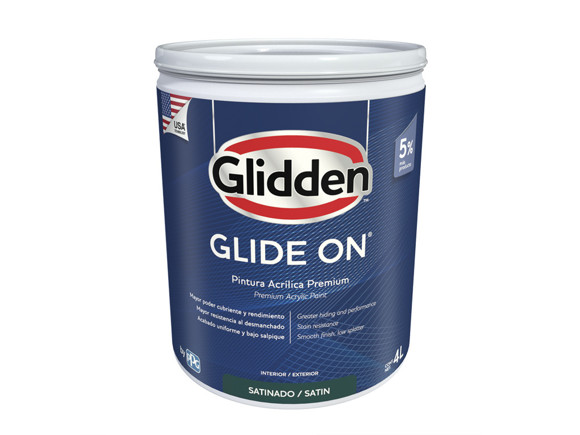 Imagen de BASE 4L GLIDDEN LATEX GLIDE-ON SATIN PASTEL