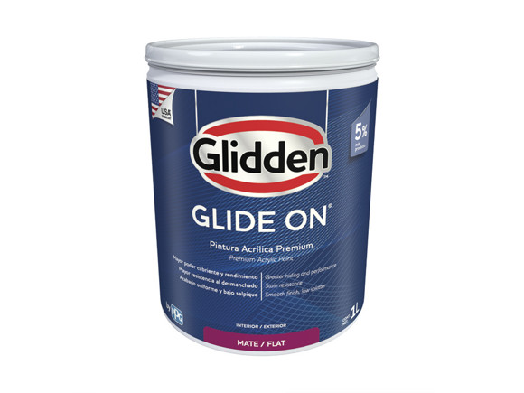 Imagen de BASE 1L GLIDDEN LATEX GLIDE-ON ACRILICA MATE PASTEL