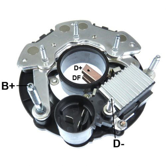 Imagen de CONJUNTO PLACA REC Y REGULADOR 28V ALTERNADOR HITACHI