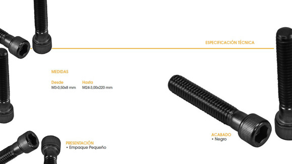 Imagen de TORNILLO ALLEN CABEZA CILINDRICA M6X1X25 NEGRO