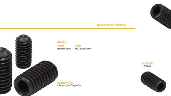 Imagen de PRISIONERO ALLEN M3X0,5X4 NEGRO