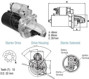 Imagen de MOTOR ARRANQUE M-BENZ 12V 10D OM352/OM366 C/REDUCTOR