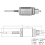 Imagen de INDUCIDO 24V BOSCH SCANIA 1413/1414  (337X74,9X10X45)