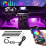 Imagen de KIT DE LUCES LED RGB 12V BLUETOOTH P/INTERIOR AUTO                                                                      