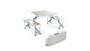 Imagen de MESA CON BANCOS PLEGABLE DE ALUMINIO (86X67X67CM)                                                                       