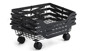 Imagen de MUEBLE NEGRO EN HIERRO C/5 ESTANTES PLEGABLE VARIOS USOS                                                                