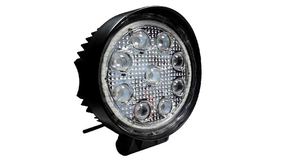 Imagen de FOCO REDONDO LUZ LED BLANCA CON BORDE LUZ DIURNA 27W 9 LED                                                              