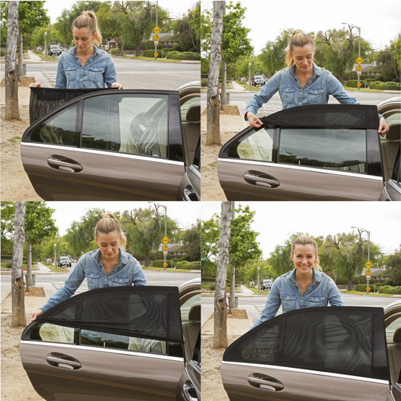 Imagen de PAR DE COBERTORES/PARASOLES PARA VENTANA DEL AUTO