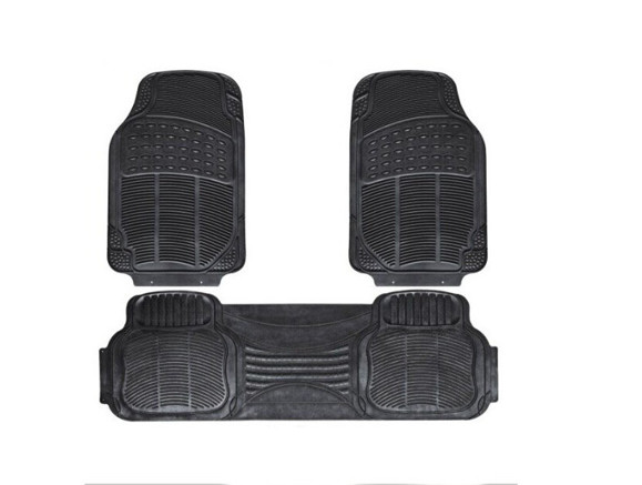 Imagen de JUEGO DE ALFOMBRAS DE GOMA COLOR NEGRO PARA CAMIONETA