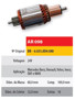 Imagen de INDUCIDO 24V MERCEDES BENZ/RENAULT/VOLVO (169X60X16X32)